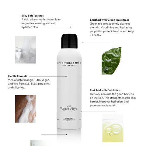 Soft shower mousse - voyage vetiver