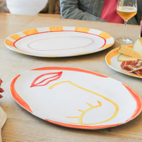 Curved serveerschaal & Think Pink