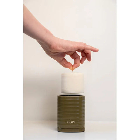 Moro kaars - groen Agarwood - Amber - Musk