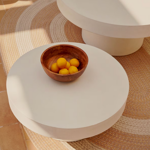 Ronde buiten salontafel