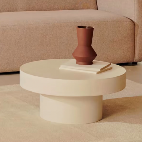 Ronde buiten salontafel