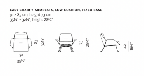 Rei Easy Chair met armleuningen&nbsp;