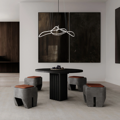 Toonzaalmodel sculpt kruk