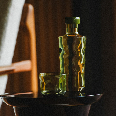 Swirl Small Tumbler Glas Moss - Set van 2 stuks