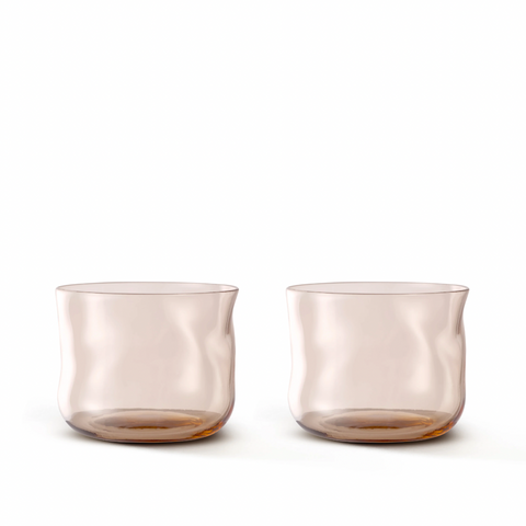 Swirl Small Tumbler Glas Glow - Set van 2