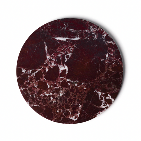 Rond marmeren dienblad