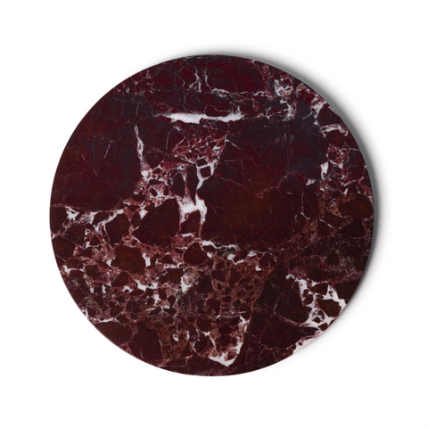 Rond marmeren dienblad