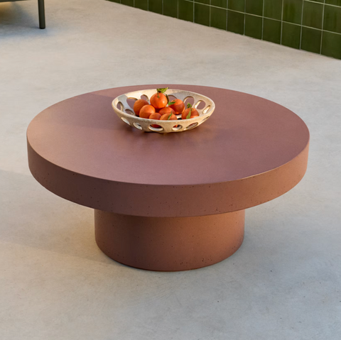 Ronde buiten salontafel