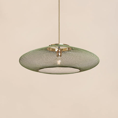 Fiber pattern lamp - groen