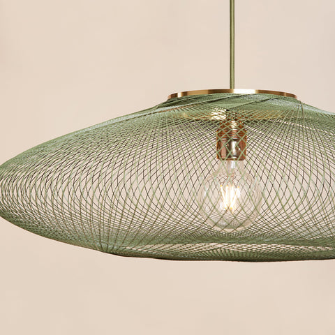 Fiber pattern lamp - groen