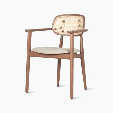 Titus armsteun / tabacco / gestoffeerde zitting