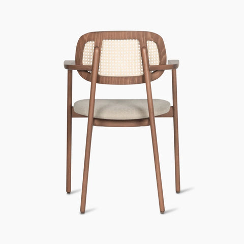 Titus armsteun / tabacco / gestoffeerde zitting