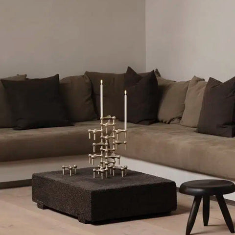 Nagel kaarsenhouder - set van 3