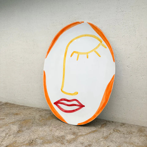 Curved serveerschaal & Think Pink