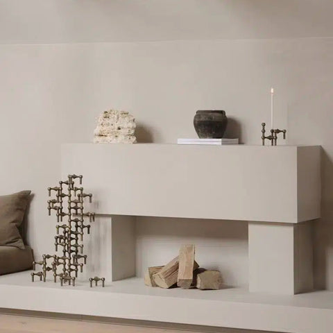 Nagel kaarsenhouder - set van 3