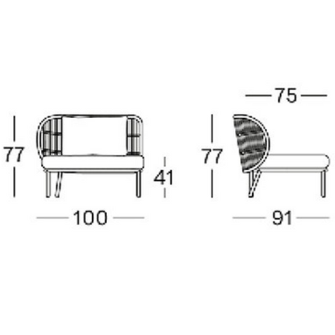 Kodo modular sofa - outdoor