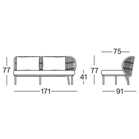 Kodo modular sofa - outdoor