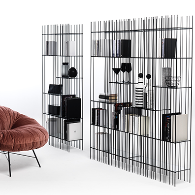 Metrica bookcase - (with shelves)