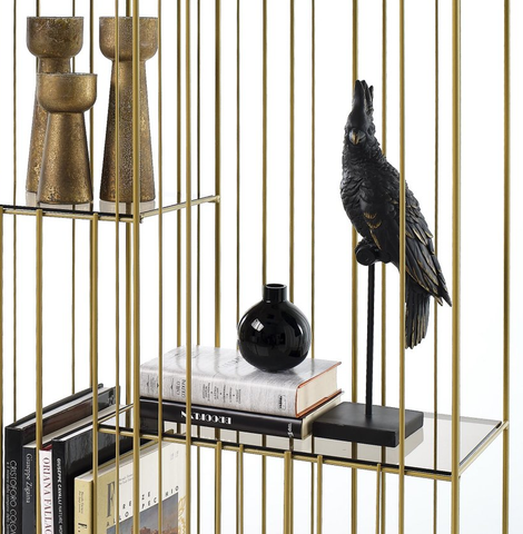 Metrica bookcase - gold