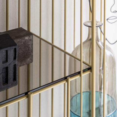 Metrica bookcase - gold