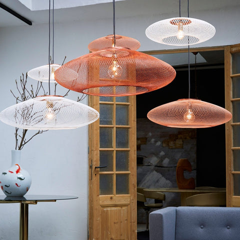 Fiber pattern lamp (copper)