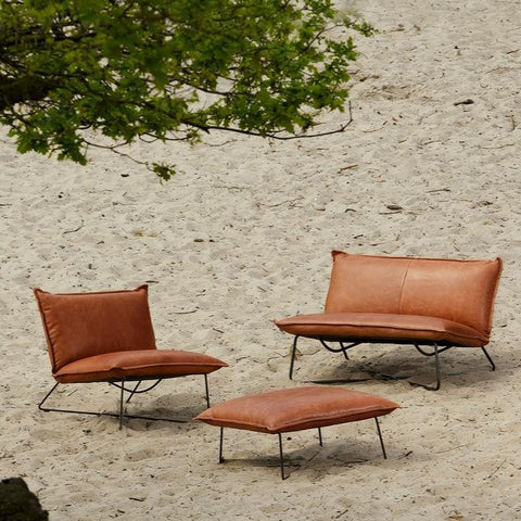 Lounge pouf - bonanza leather