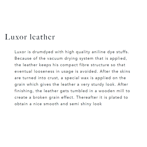 Lounge pouf - luxor leather