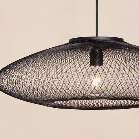 Fiber pattern lamp (charcoal black)