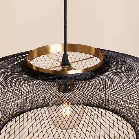 Fiber pattern lamp (charcoal black)