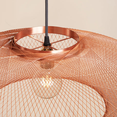 Fiber pattern lamp (copper)
