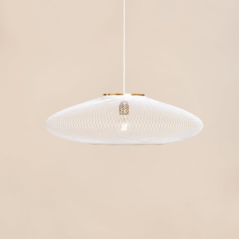 Fiber pattern lamp (chalk white)