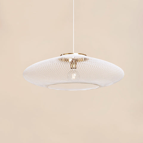 Fiber pattern lamp (chalk white)