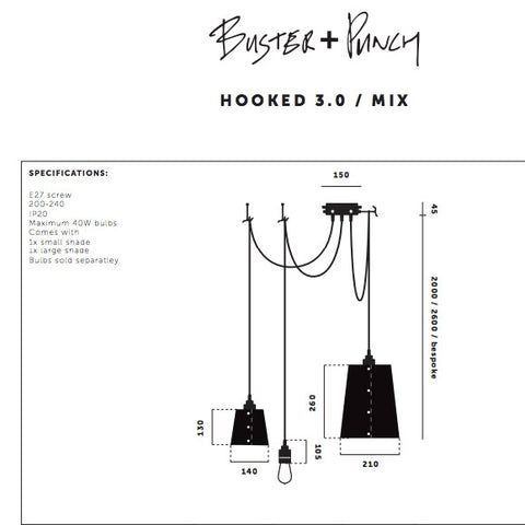 Hooked 3.0 mix - graphite / smoked bronze