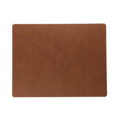 Leather table mat - square bull nature
