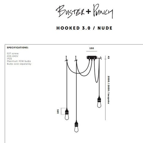 Hooked 3.0 nude - steel